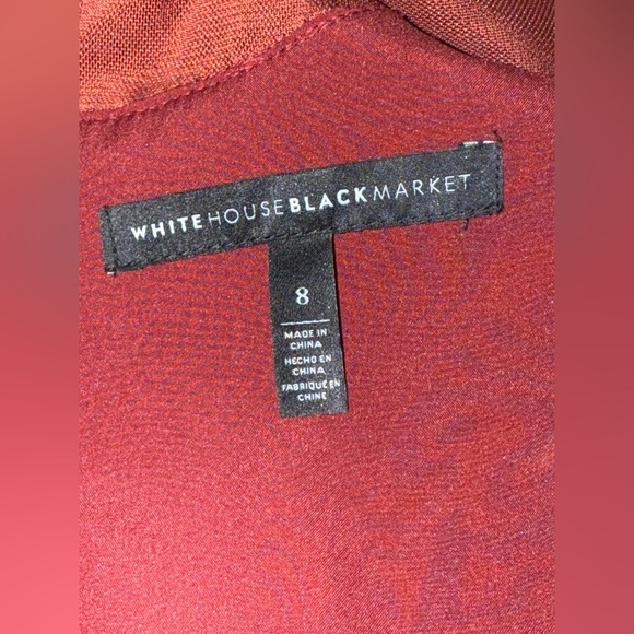 White House Black Market NWOT Red Lace Sheath Dress Size 8 - Picture 6 of 7